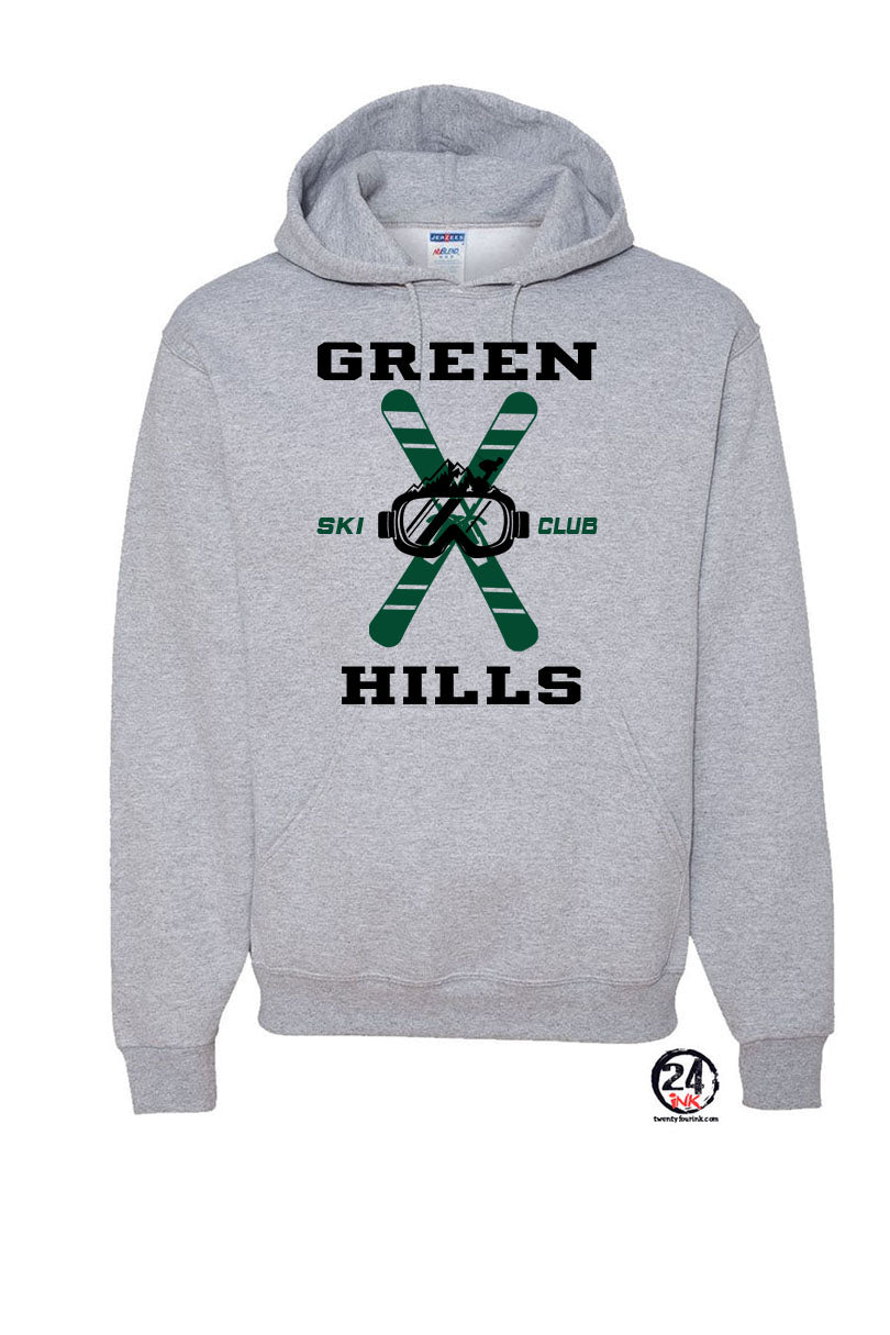Green Hills Ski Club Design 2 Hooded Sweatshirt
