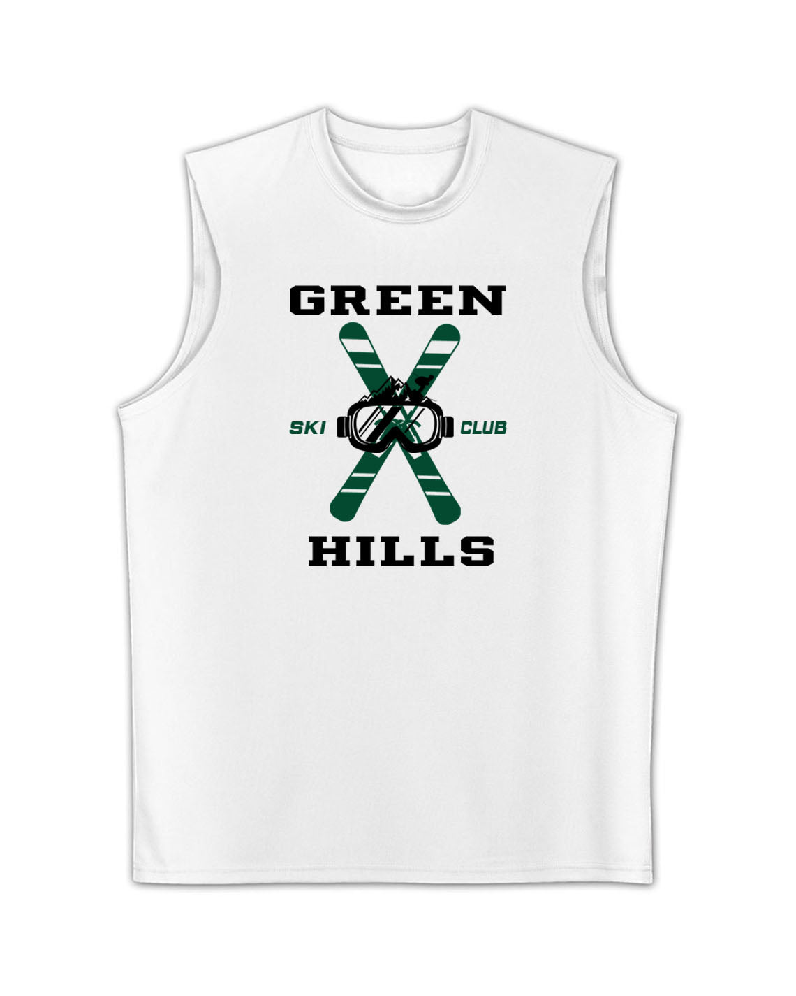 Green Hills Ski Club Design 2 Men's Performance Tank Top