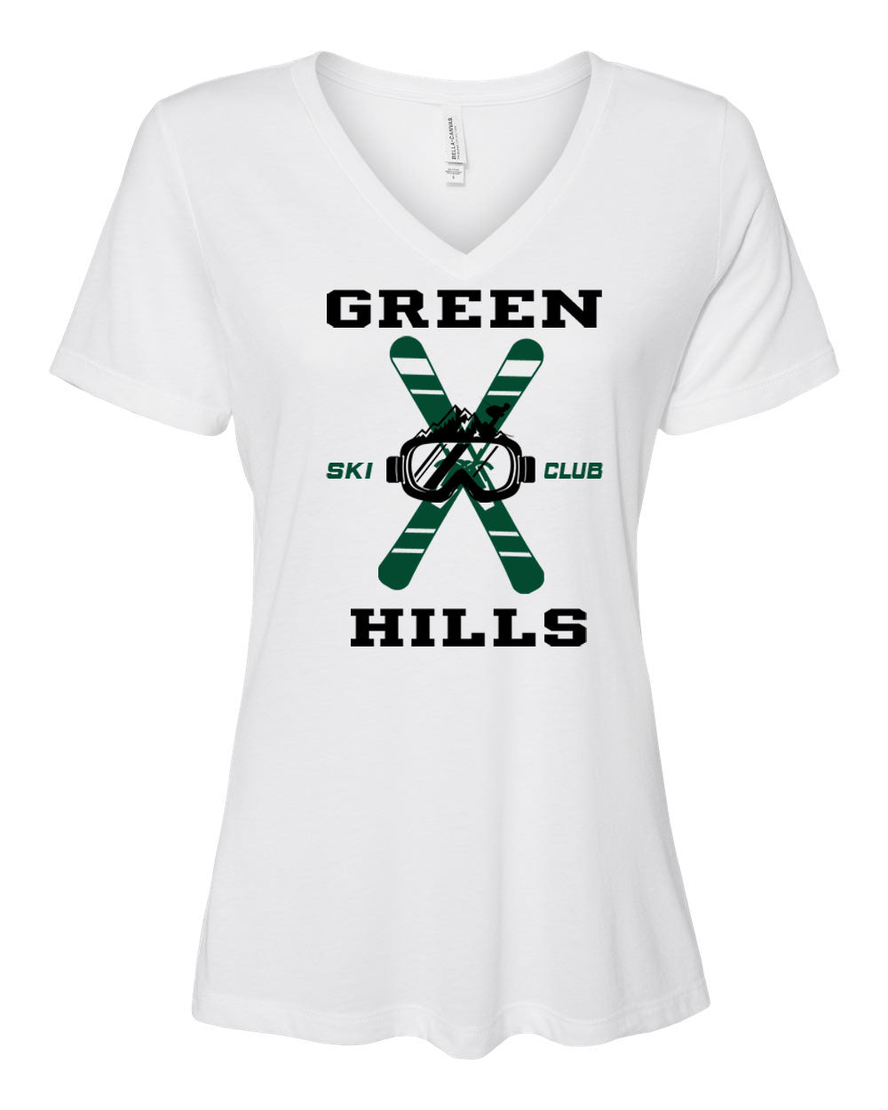 Green Hills Ski Club Design 2 V-Neck