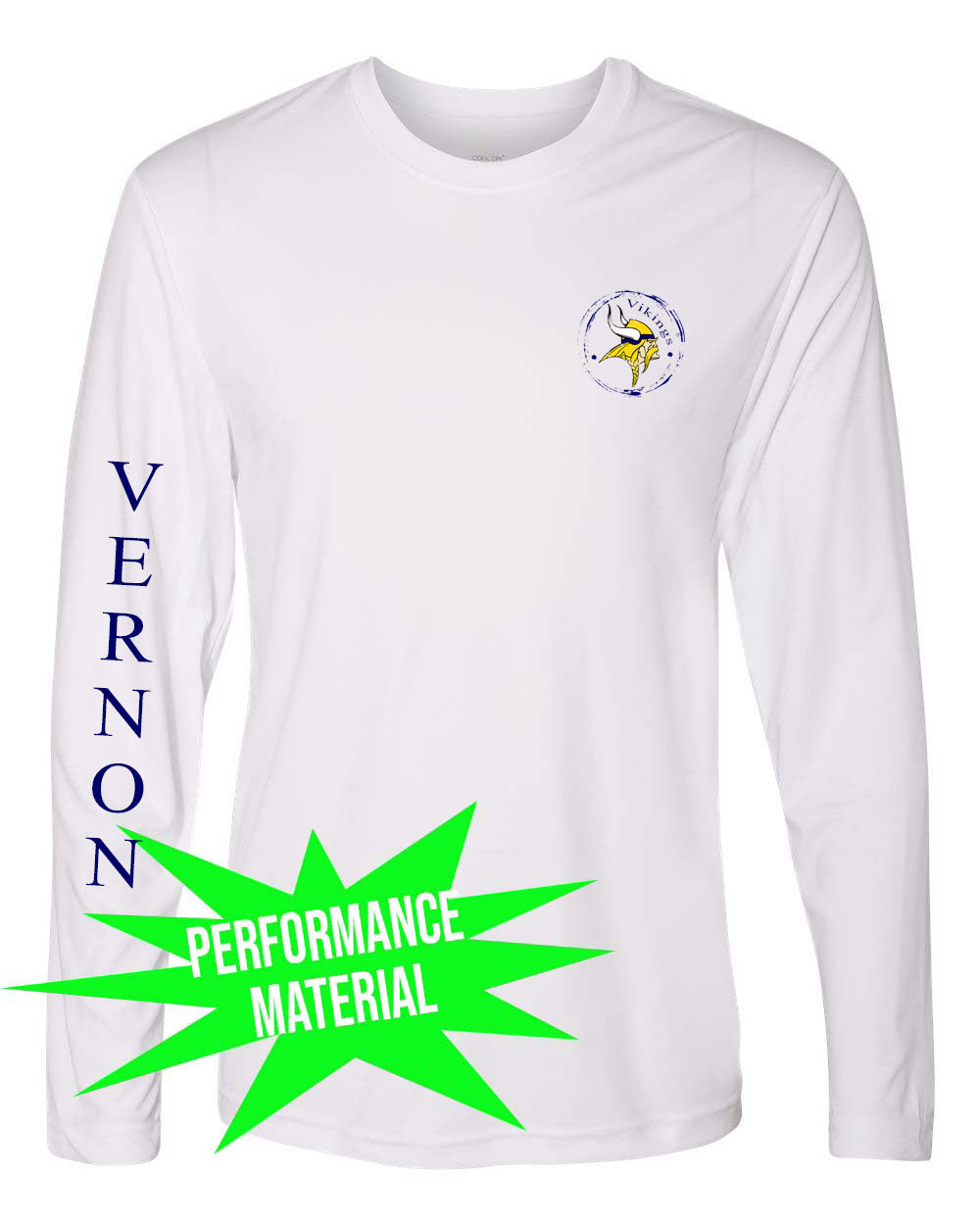 Glen Meadow Performance Material Long Sleeve Shirt Design 3