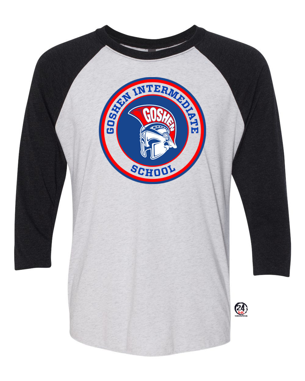 Goshen School Design 1 raglan shirt