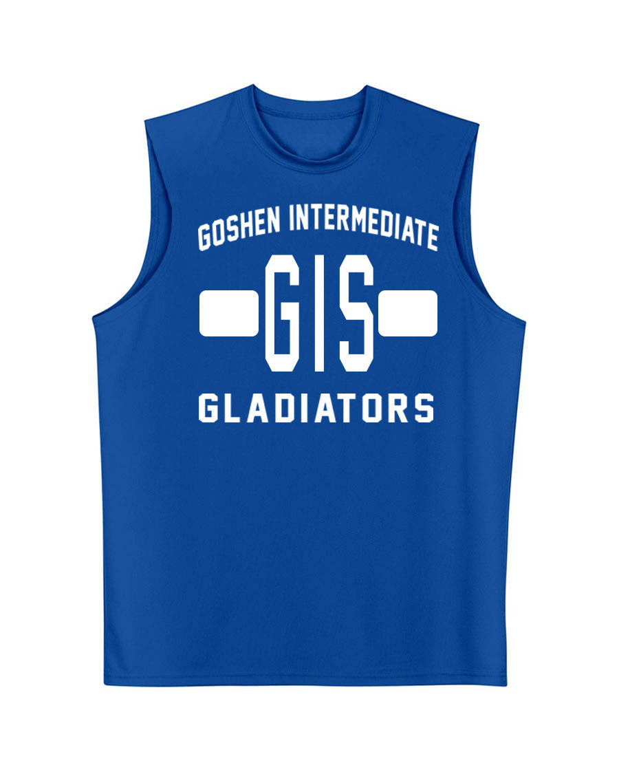 Goshen School Design 6 Men's performance Tank Top
