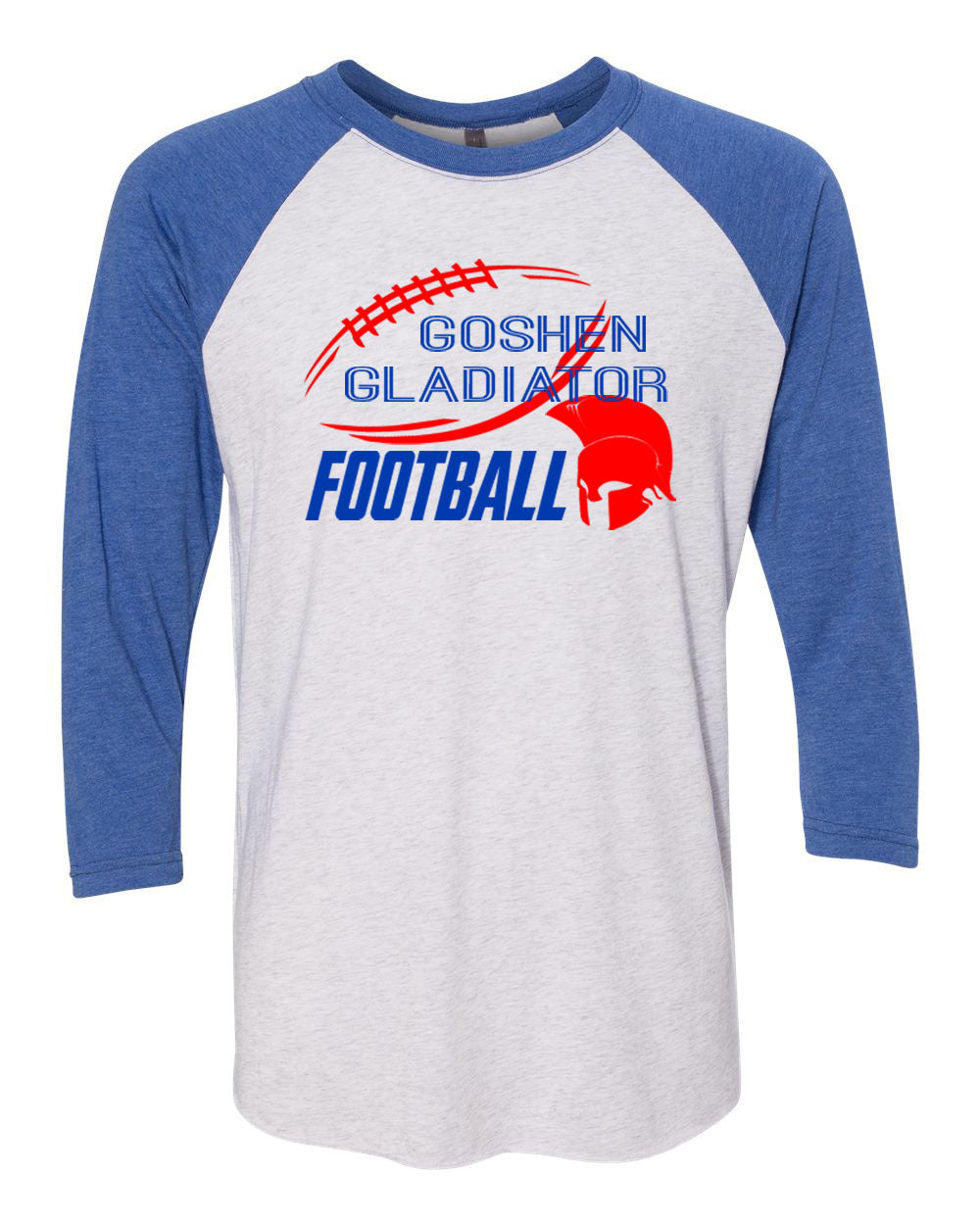 Goshen Football Design 6 raglan shirt