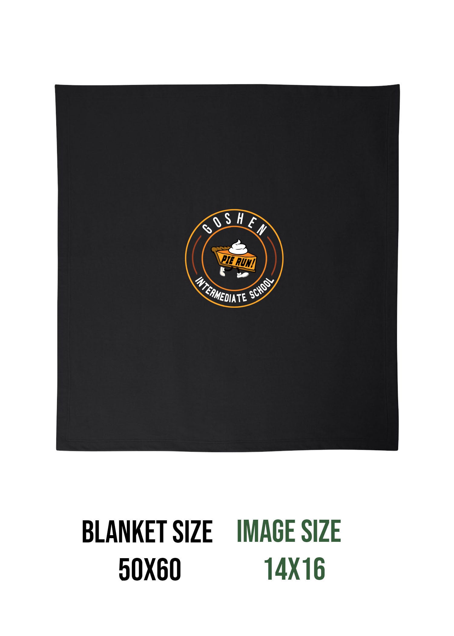 Goshen School Pie Run Blanket