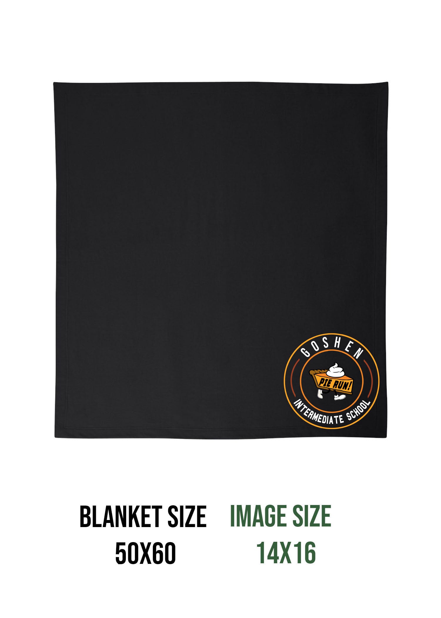 Goshen School Pie Run Blanket