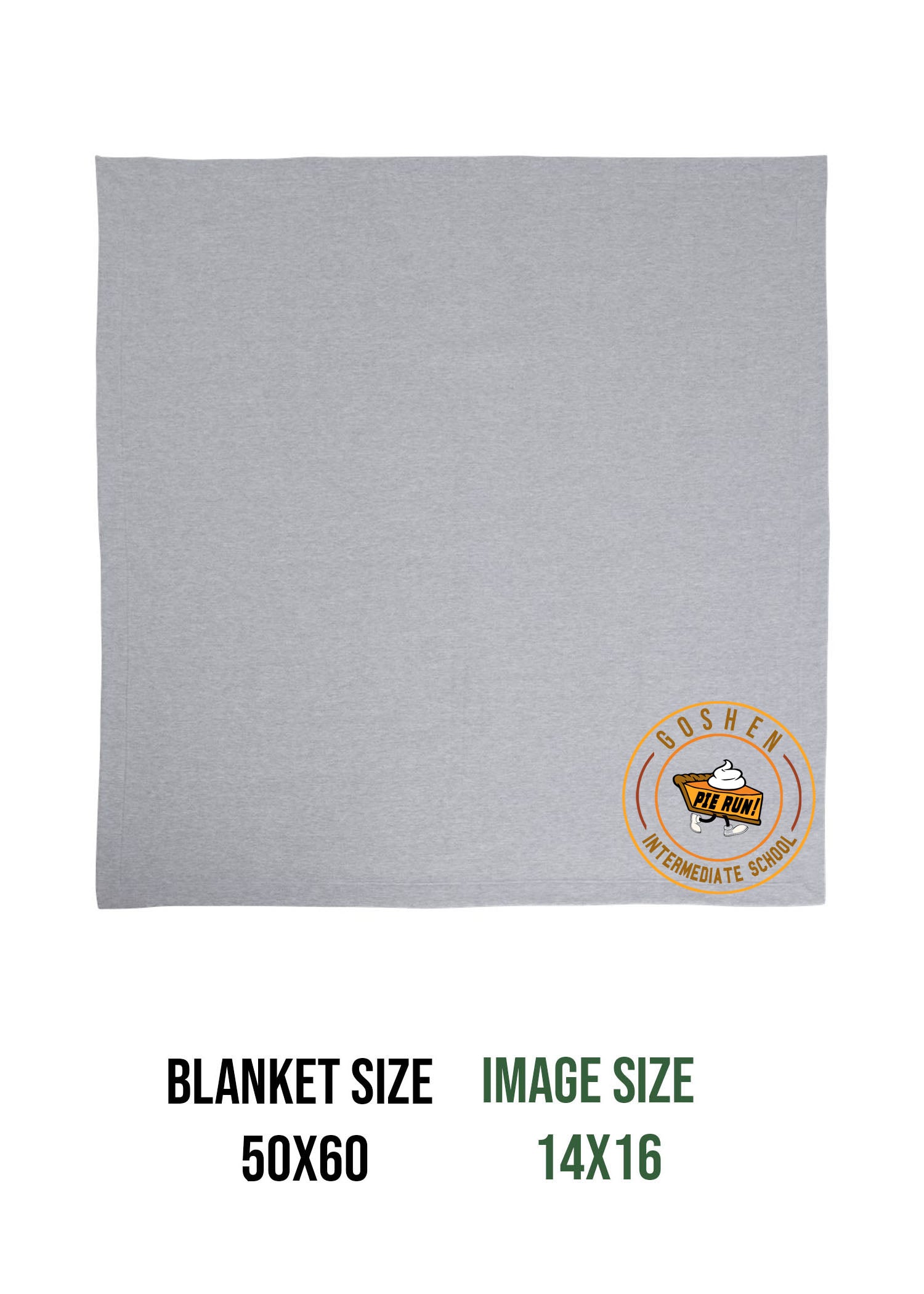 Goshen School Pie Run Blanket