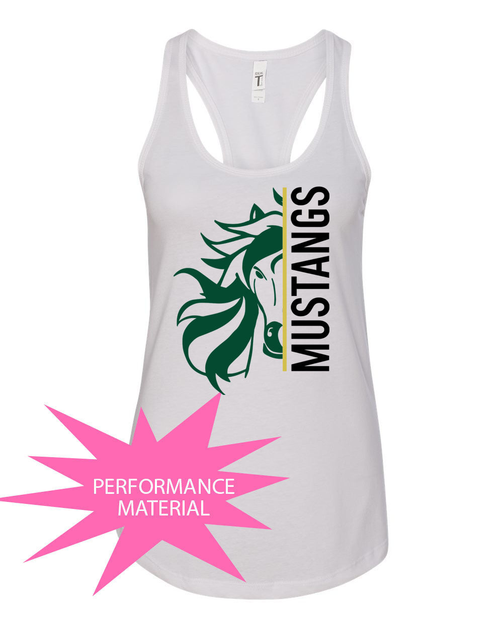 Green Hills Design 11 Performance Racerback Tank Top