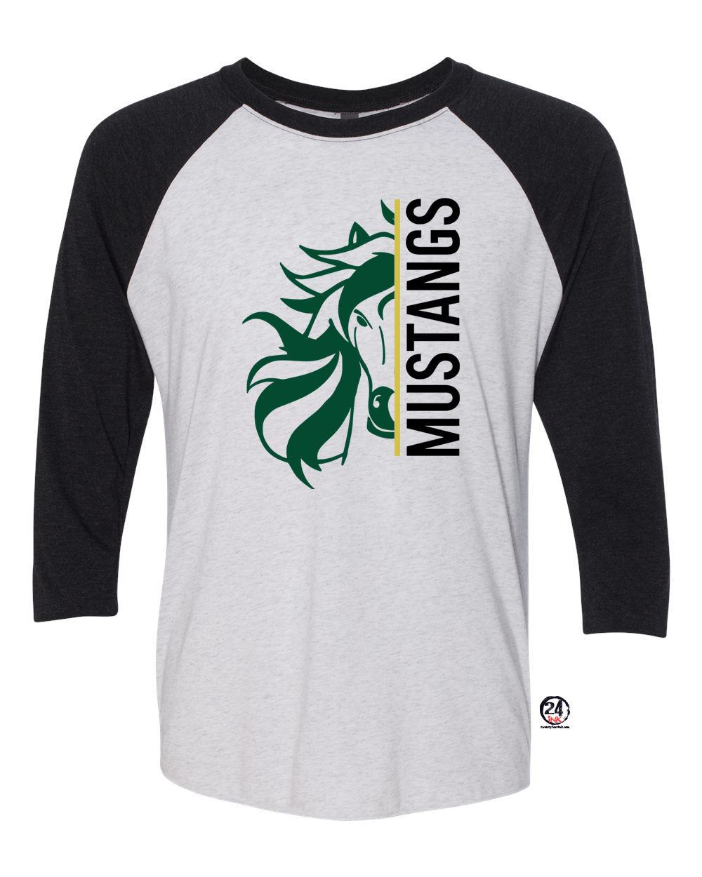 Green Hills design 11 raglan shirt