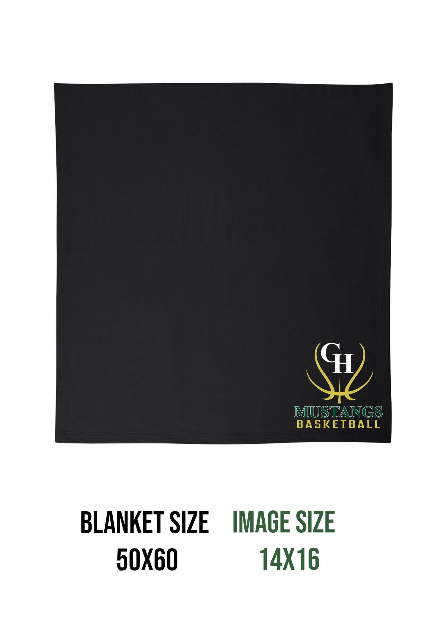 Green Hills Basketball Design 7 Blanket