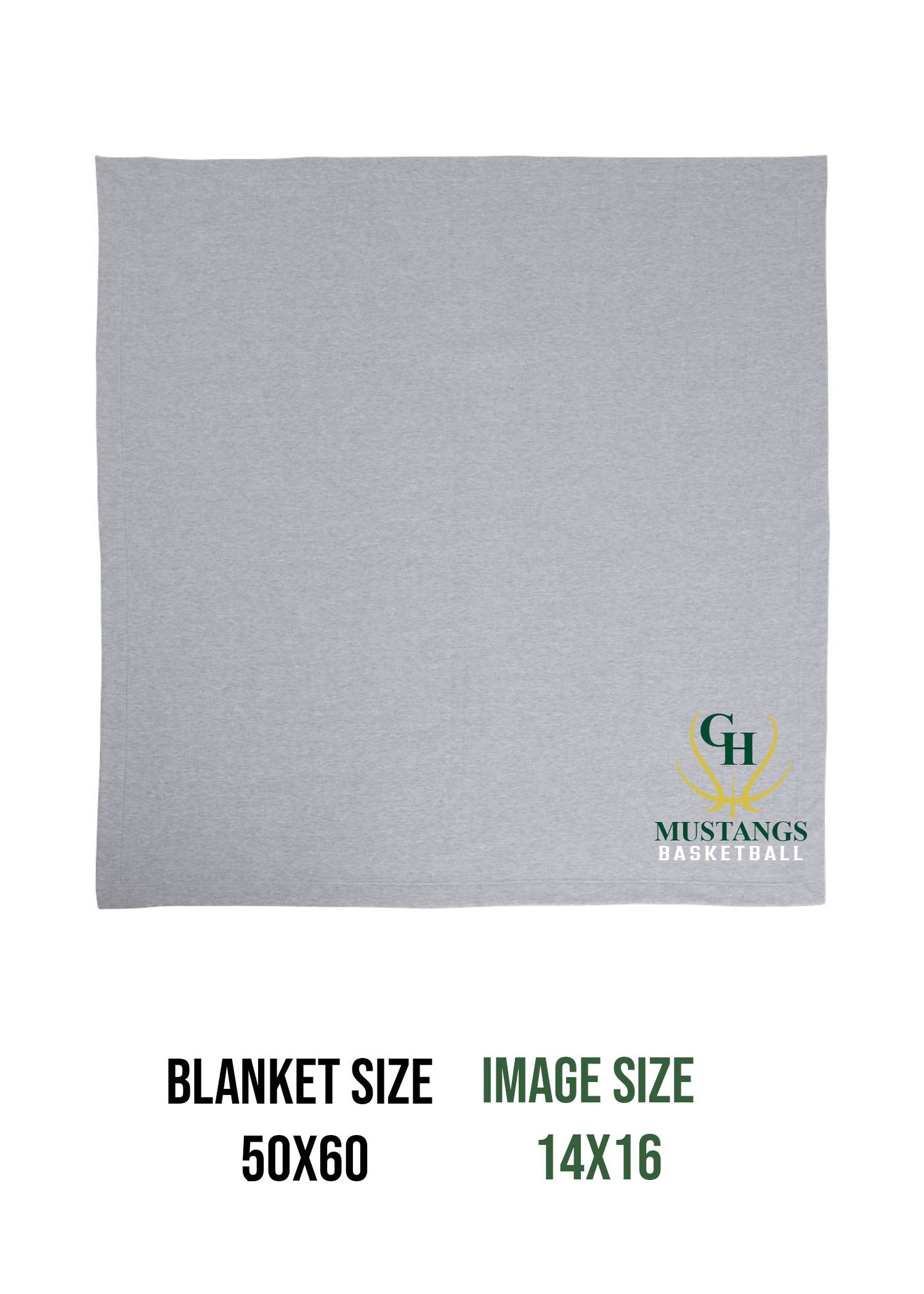 Green Hills Basketball Design 7 Blanket