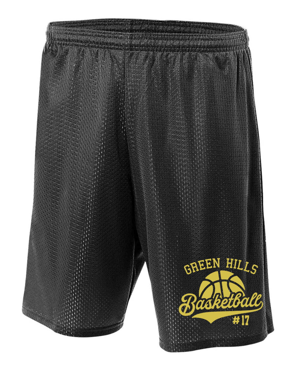 Green Hills Basketball Design 6 Mesh Shorts