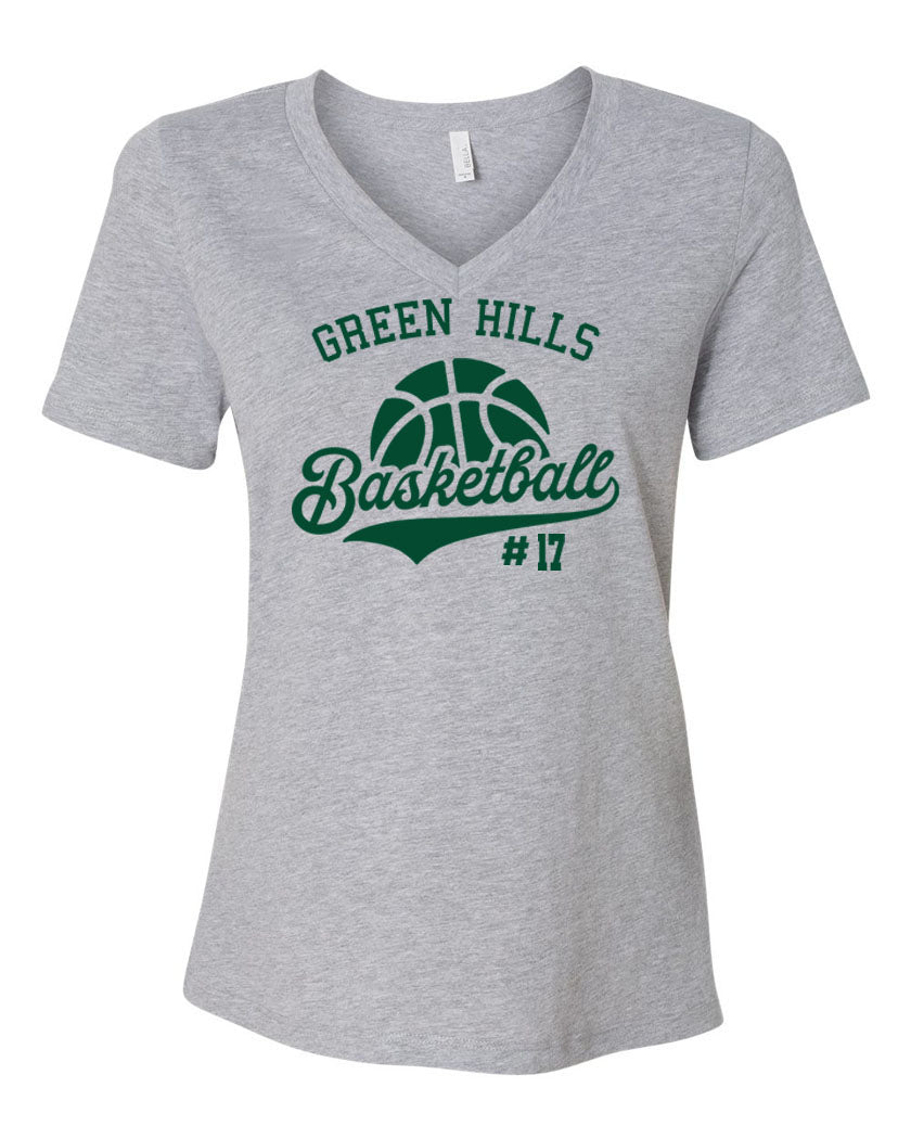 Green Hills Basketball Design 6 V-Neck