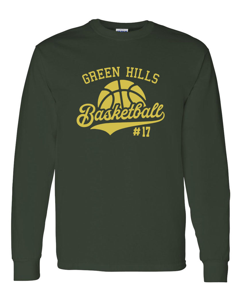 Green Hills Basketball design 6 Long Sleeve Shirt