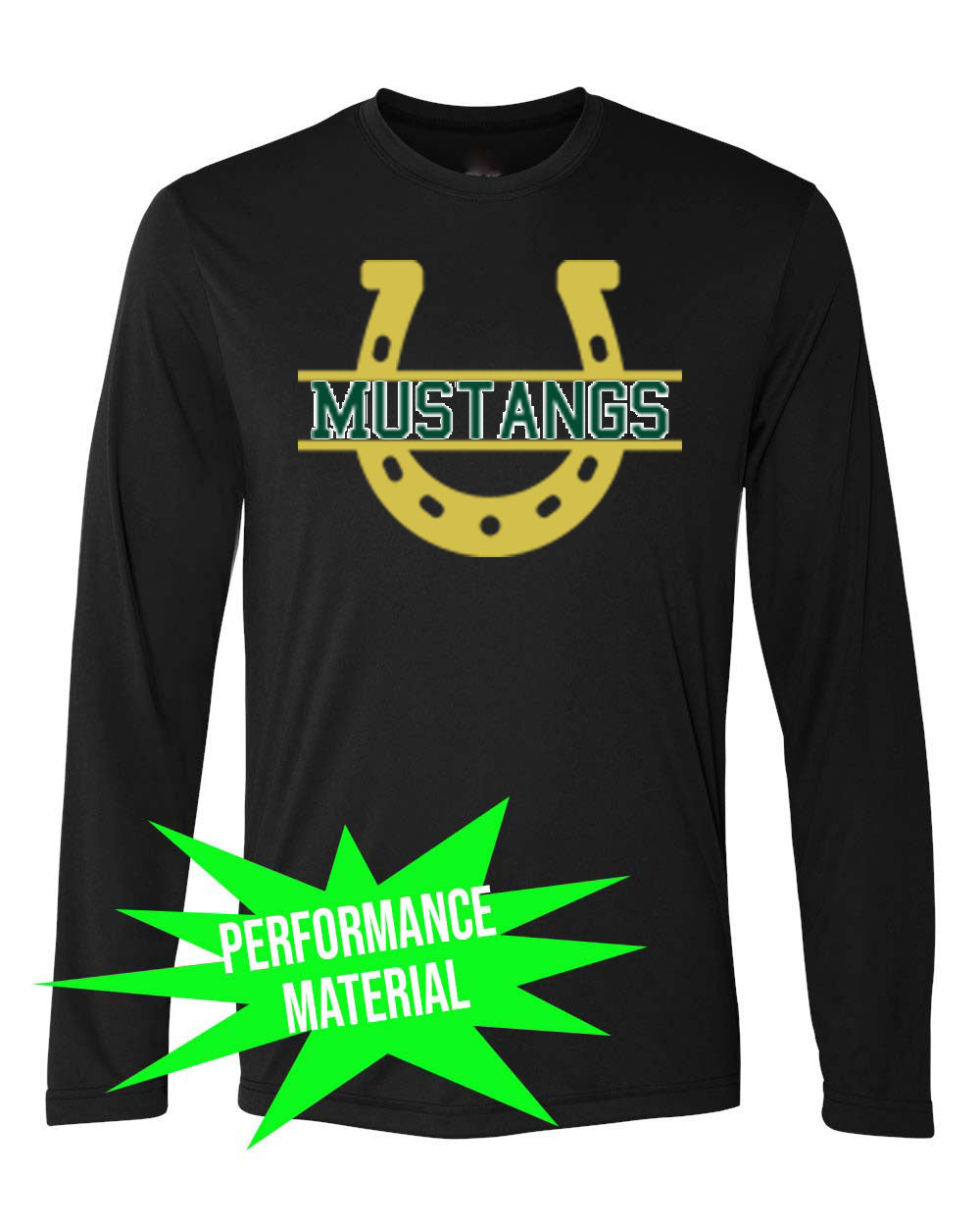 Green Hills Performance Material Long Sleeve Shirt Design 12