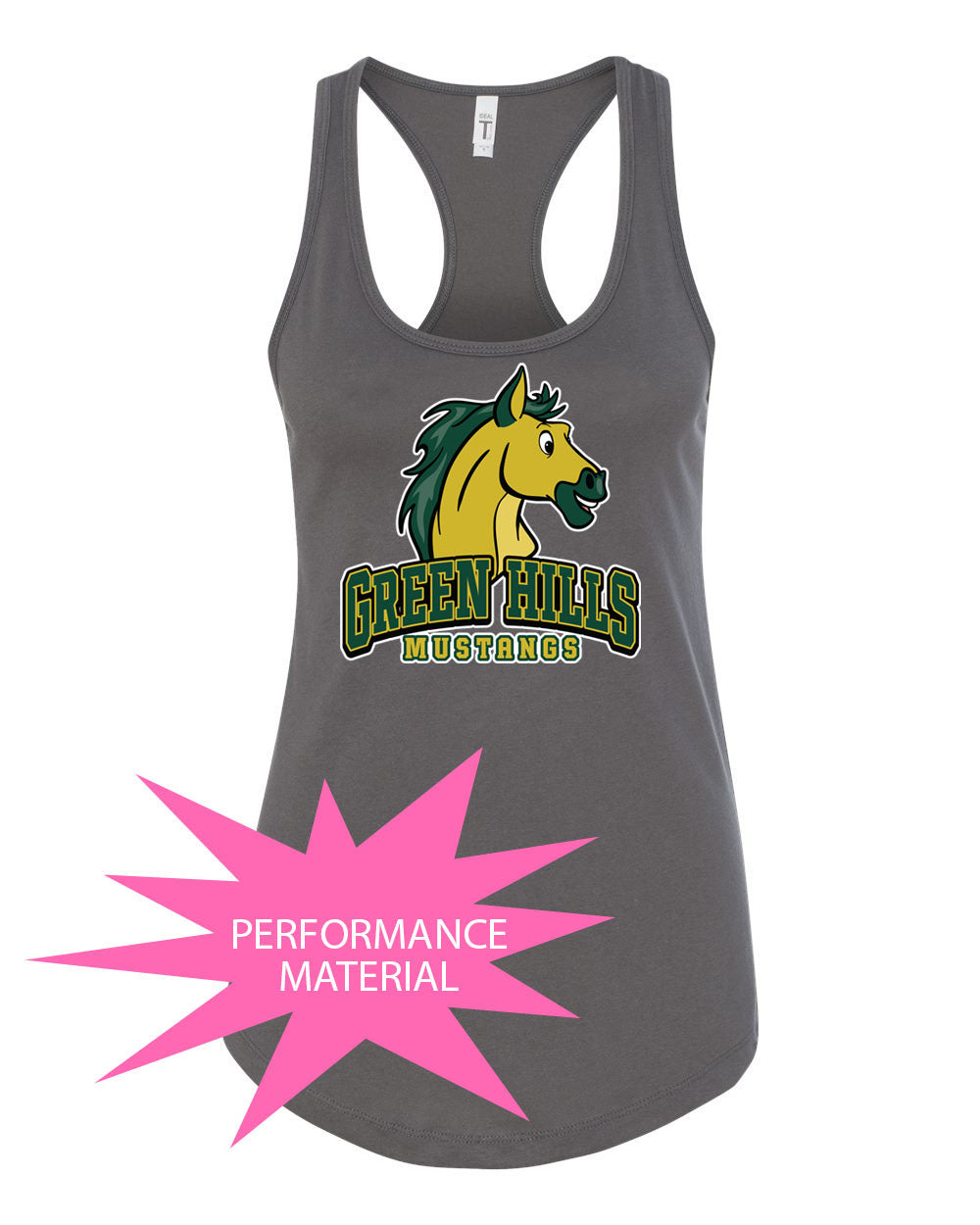 Green Hills Design 14 Performance Racerback Tank Top