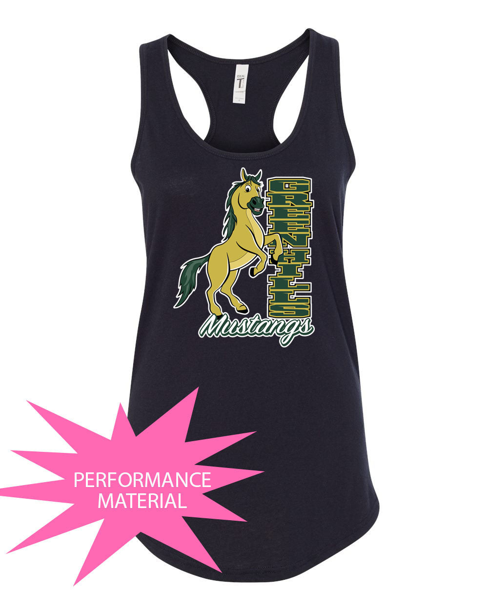 Green Hills Design 15 Performance Racerback Tank Top
