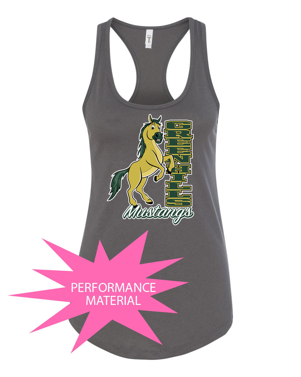 Green Hills Design 15 Performance Racerback Tank Top