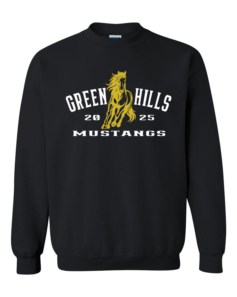 Green Hills non hooded sweatshirt Design 20