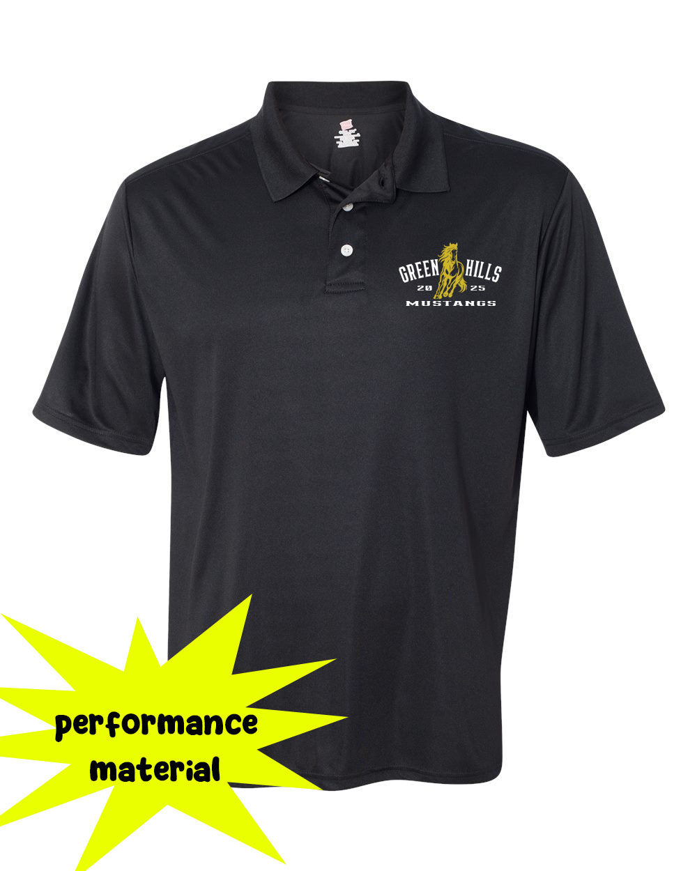 Green Hills Performance Material Polo T-Shirt Design 20
