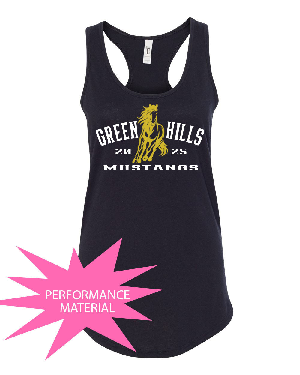 Green Hills Performance Racerback Tank Top Design 20