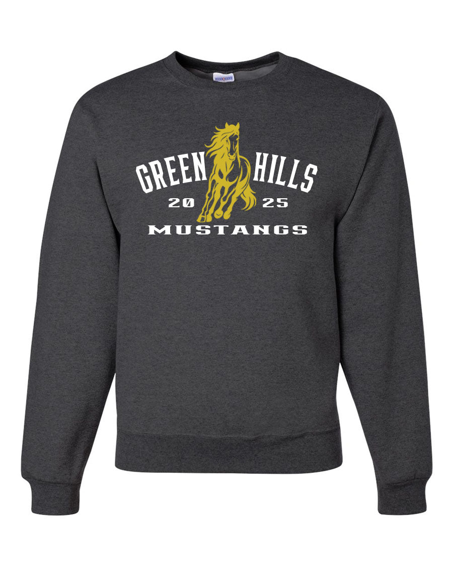 Green Hills non hooded sweatshirt Design 20