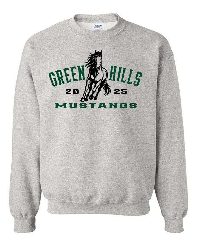 Green Hills non hooded sweatshirt Design 20
