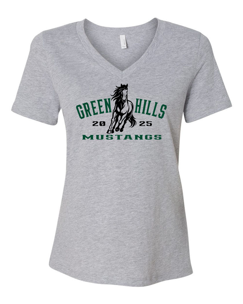 Green Hills V-neck T-Shirt Design 20