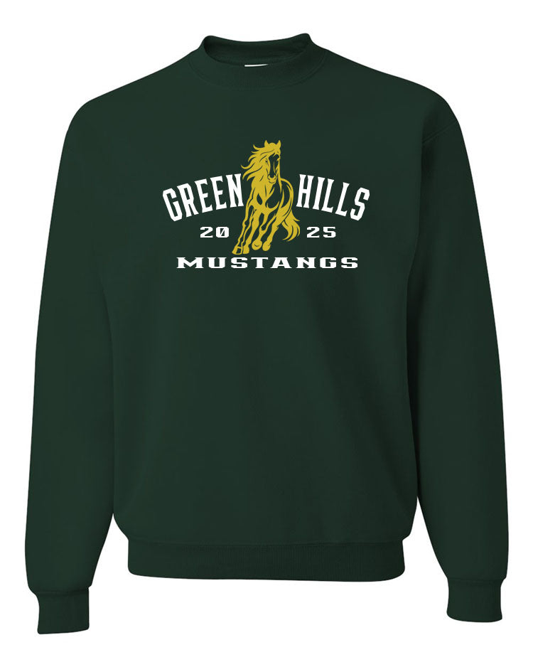 Green Hills non hooded sweatshirt Design 20