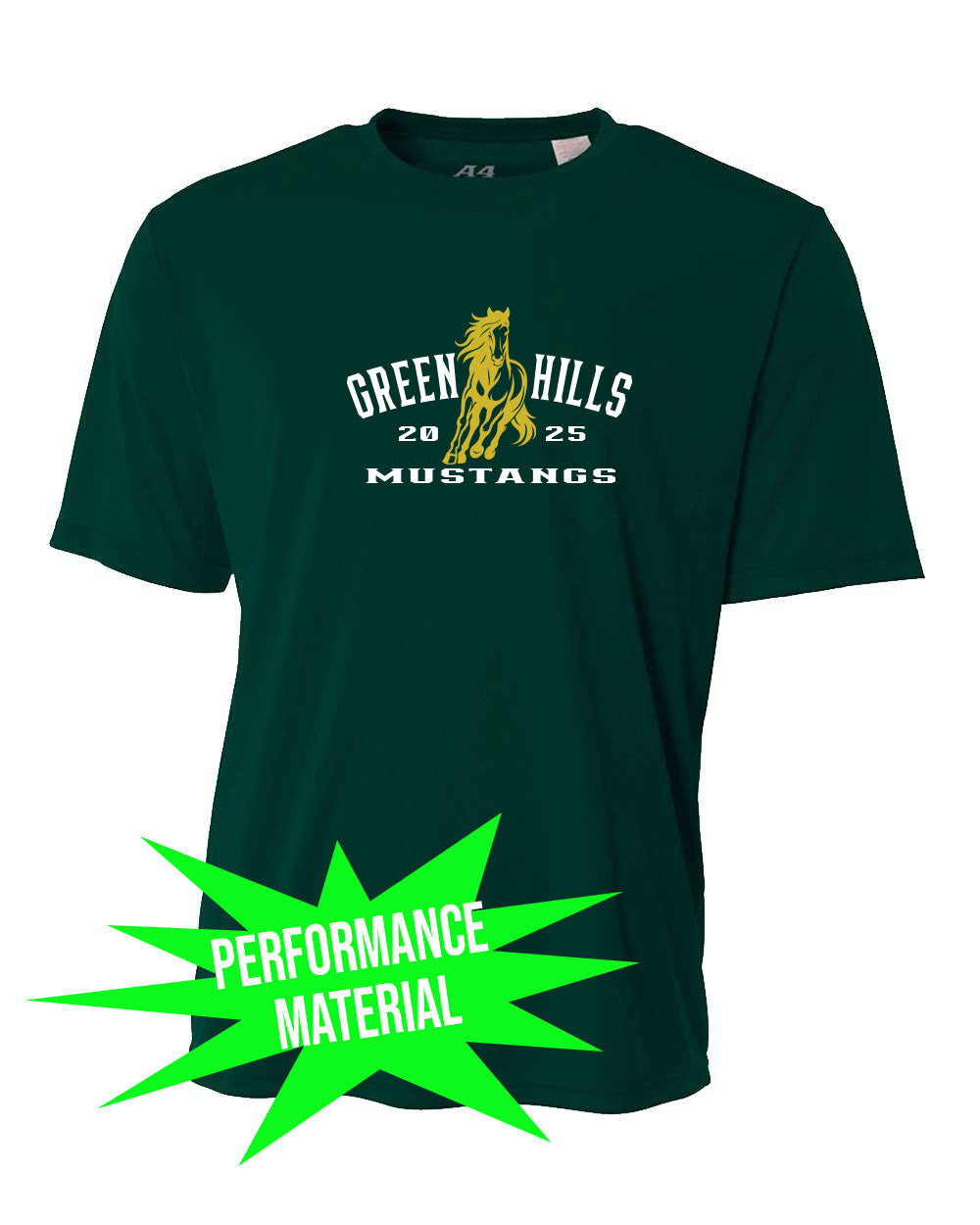 Green Hills Performance Material T-Shirt Design 20