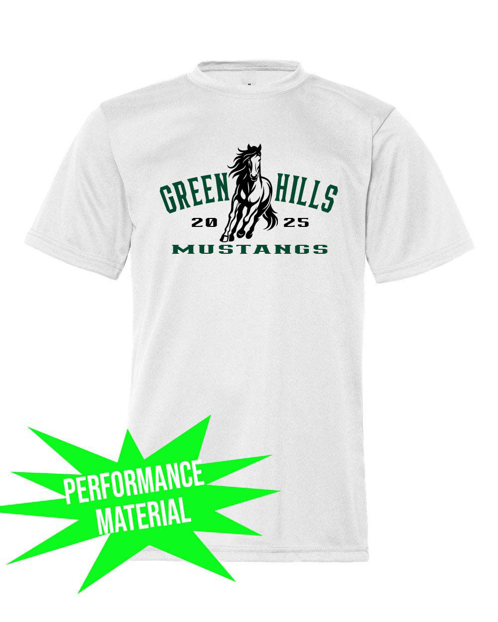 Green Hills Performance Material T-Shirt Design 20