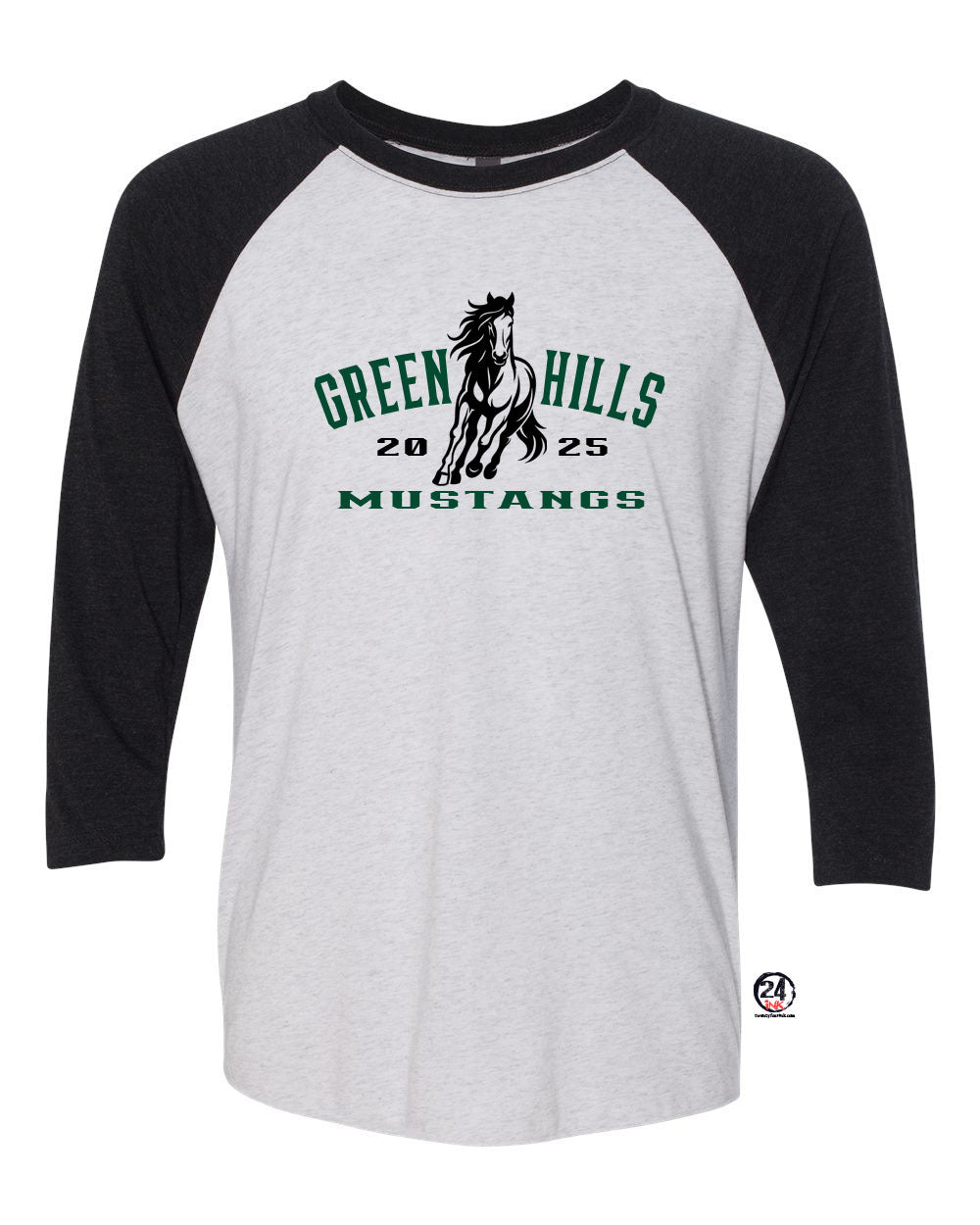 Green Hills raglan shirt Design 20