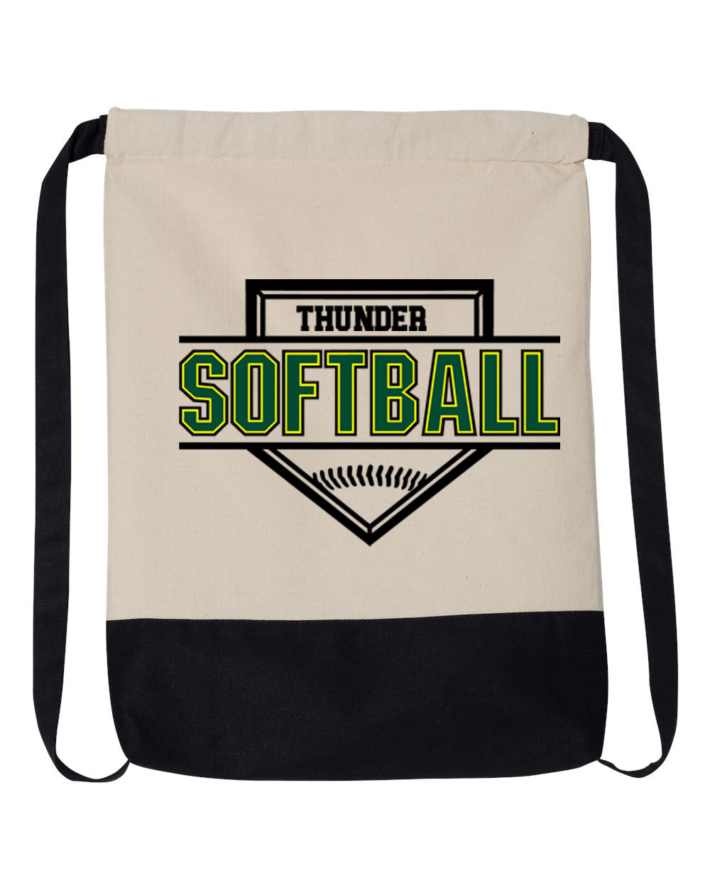 Green Thunder Design 1 Drawstring Bag