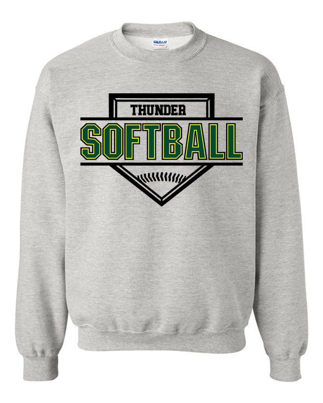 Green Thunder Design 1 non hooded sweatshirt