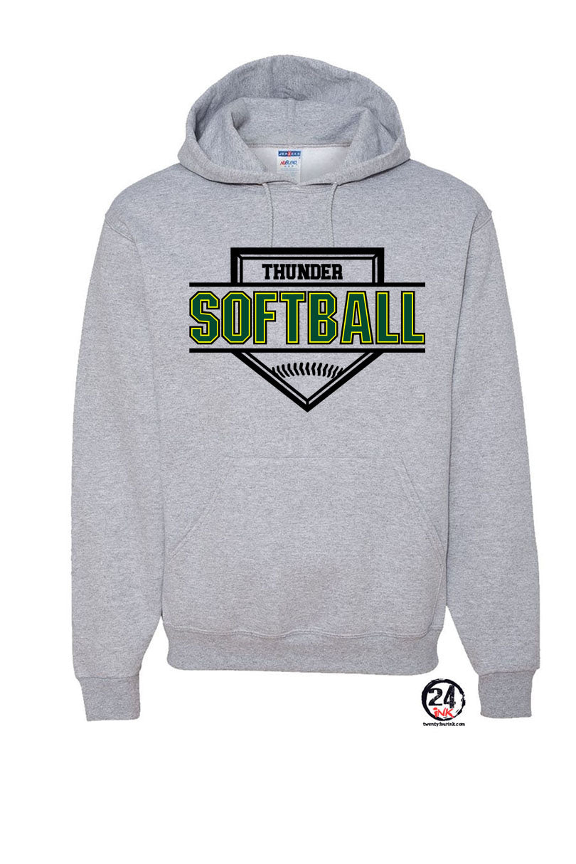 Green Thunder Design 1 Hooded Sweatshirt