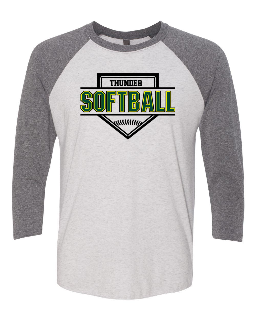 Green Thunder Design 1 raglan shirt