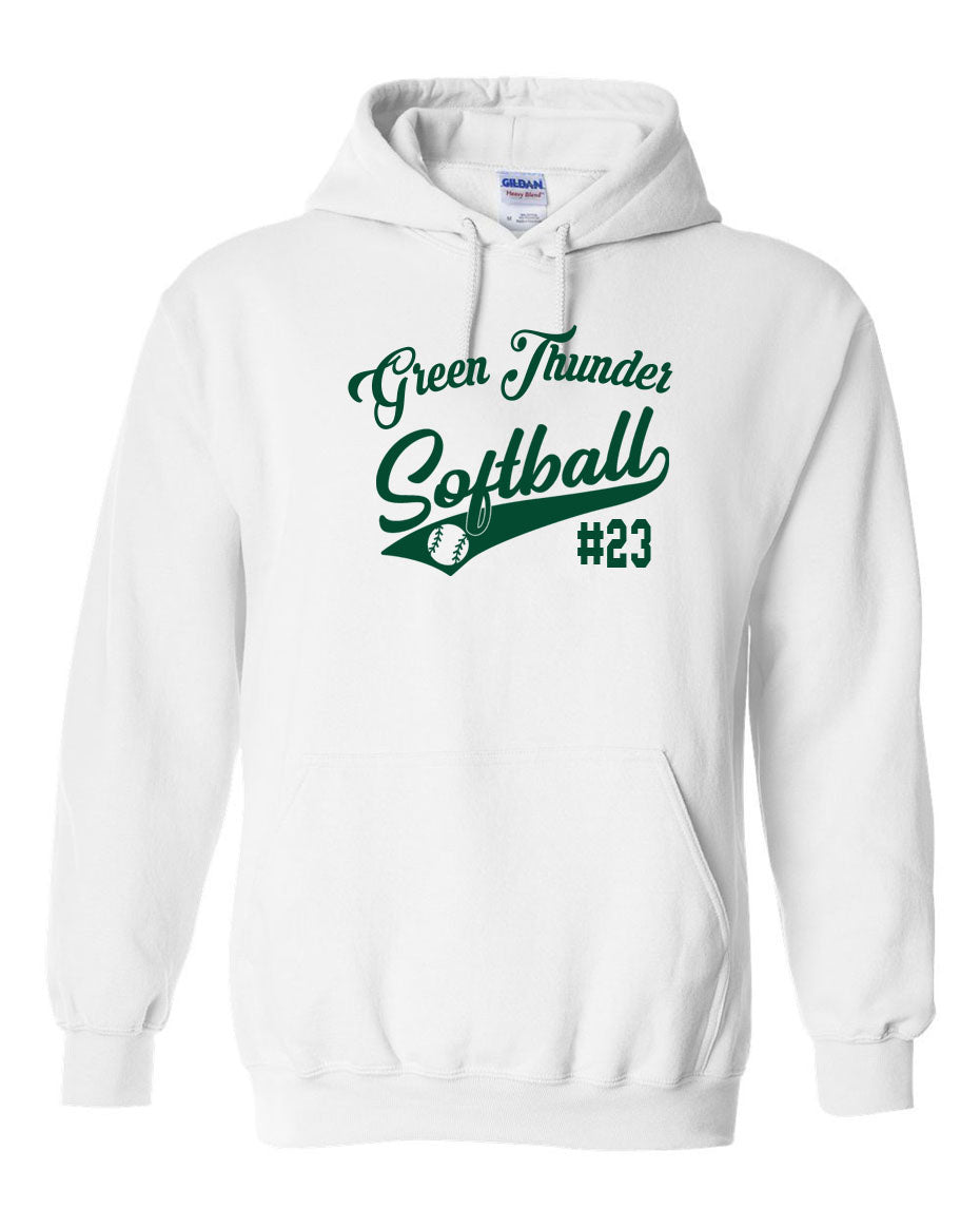 Green Thunder Design 2 Hooded Sweatshirt
