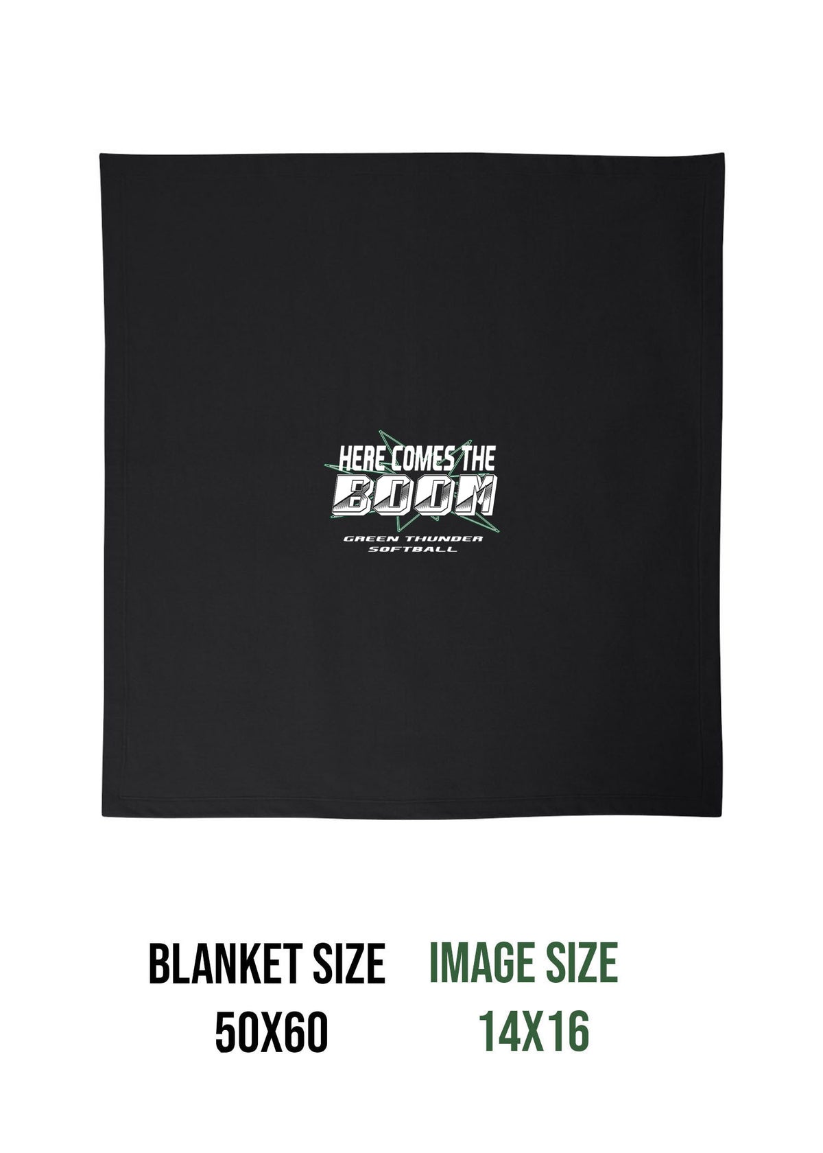 Green Thunder Design 3 Blanket