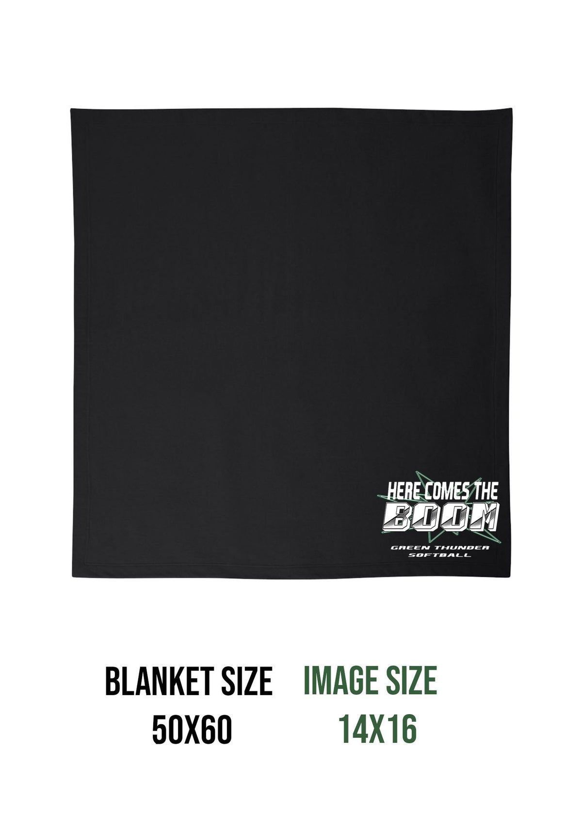 Green Thunder Design 3 Blanket