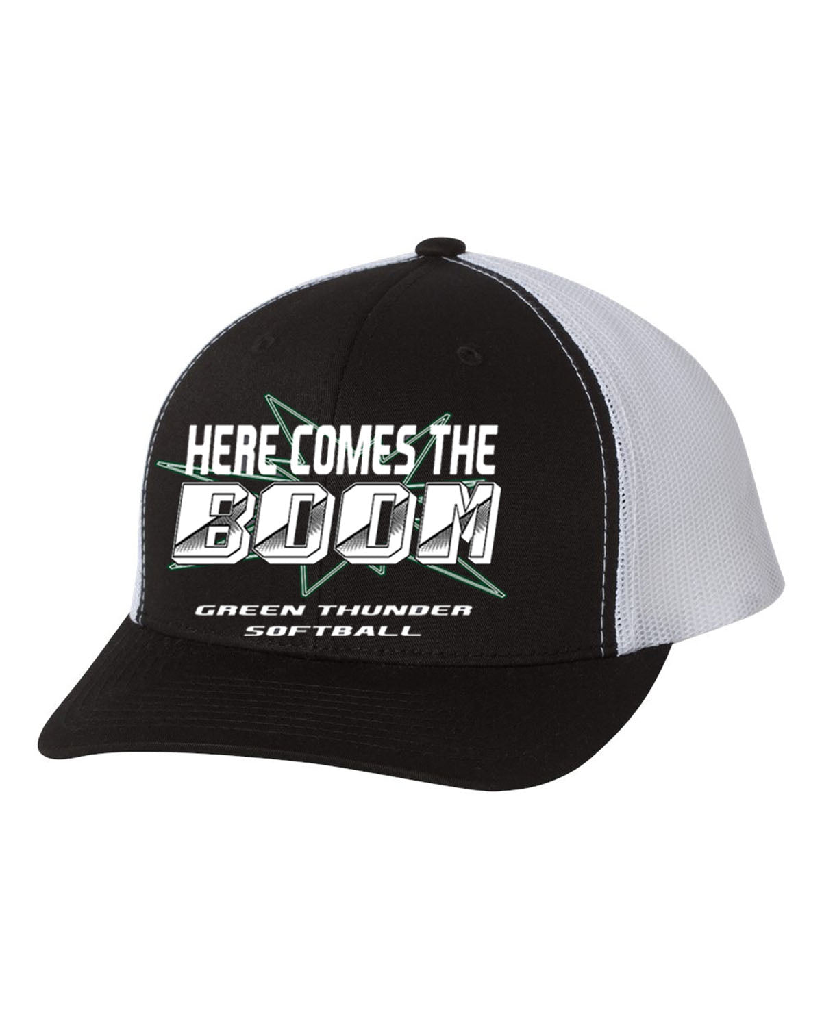 Green Thunder Design 3 Trucker Hat