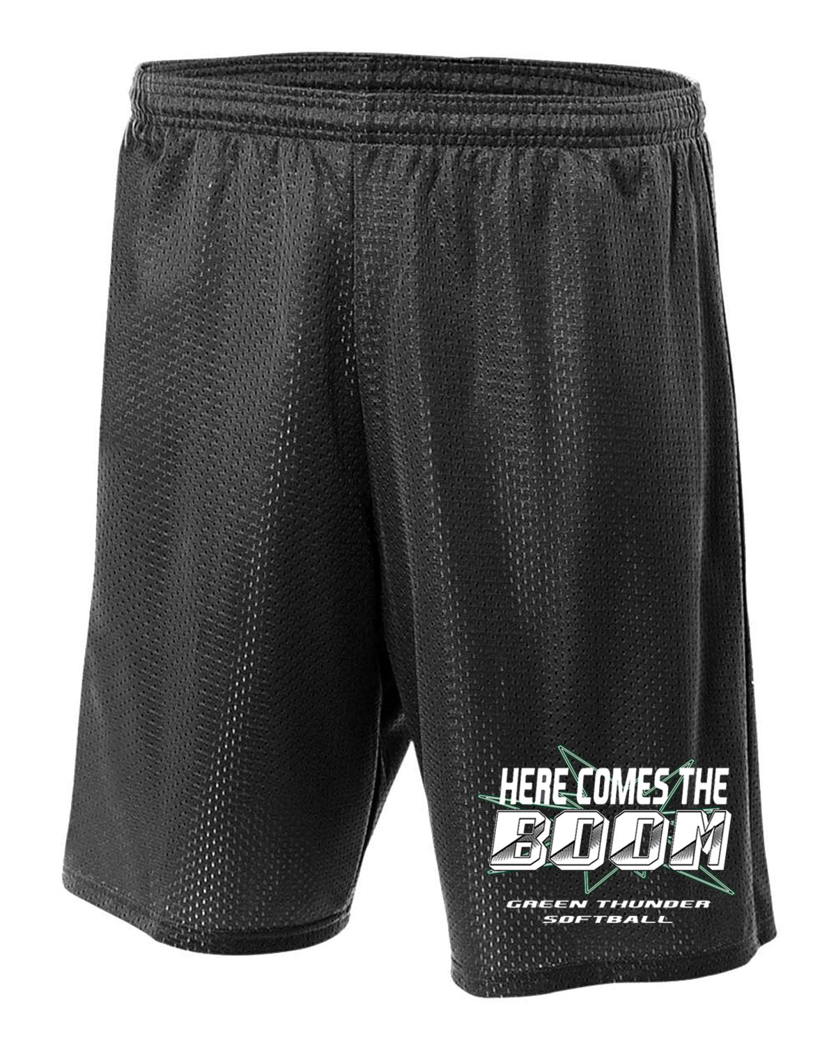 Green Thunder Design 3 Mesh Shorts