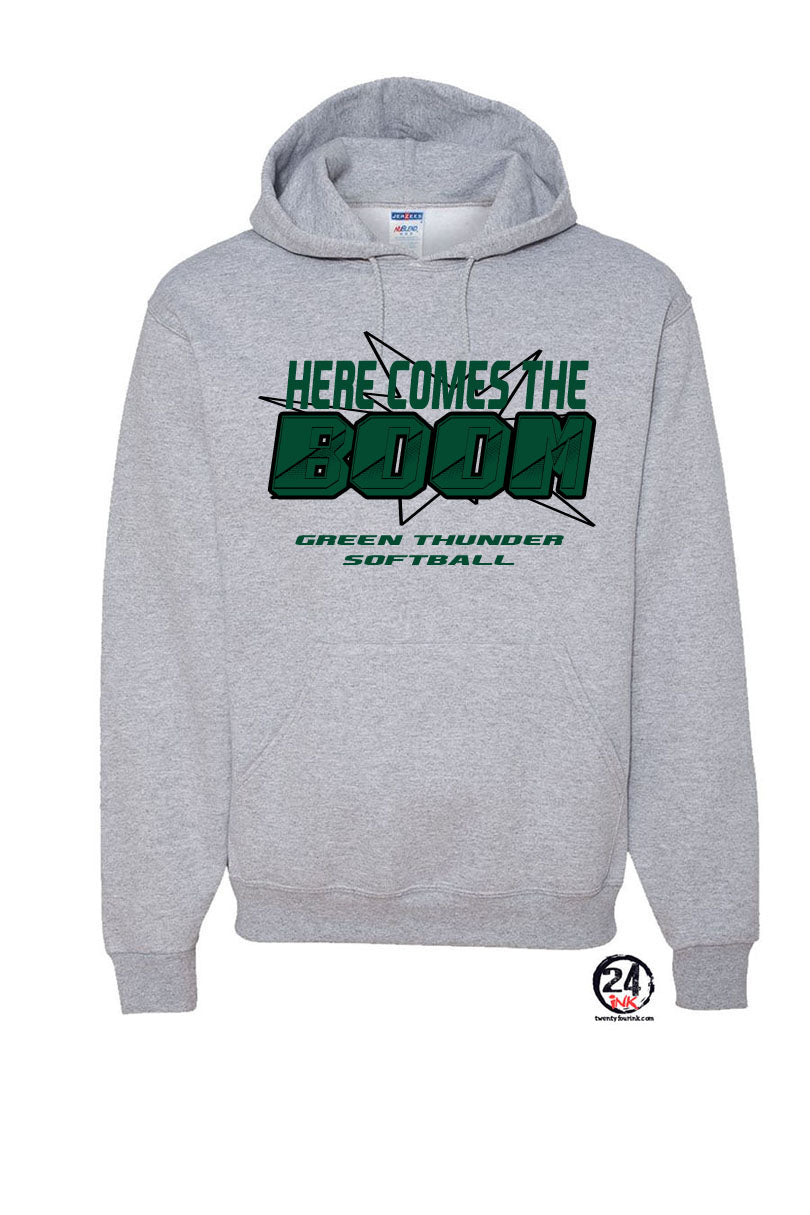 Green Thunder Design 3 Hooded Sweatshirt