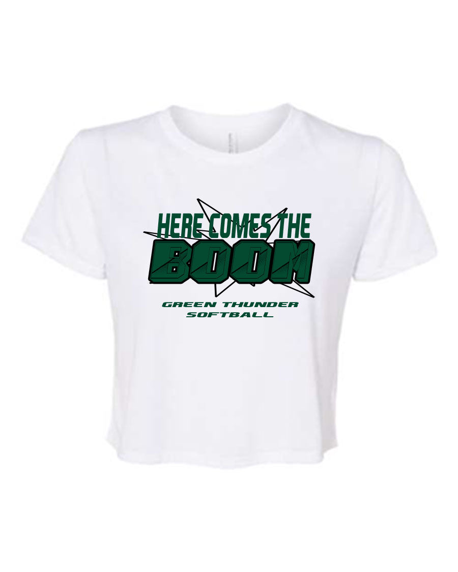 Green Thunder Design 3 crop top
