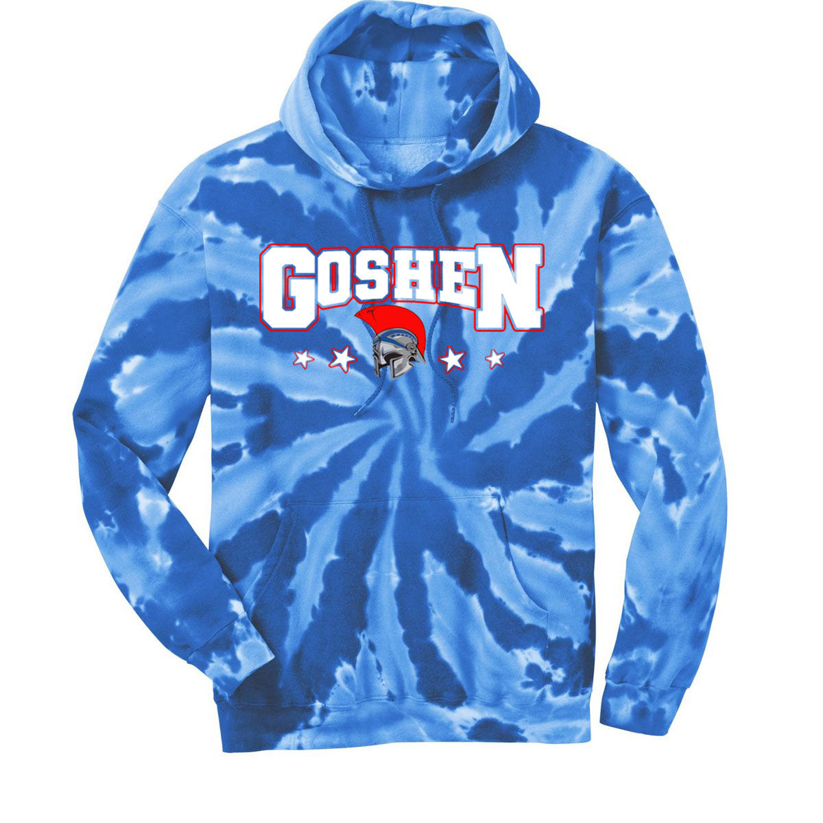 Goshen School Tie-Dye Hooded Sweatshirt Design 9