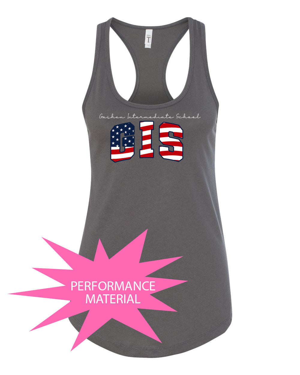 Goshen School Performance Racerback Tank Top Design 8