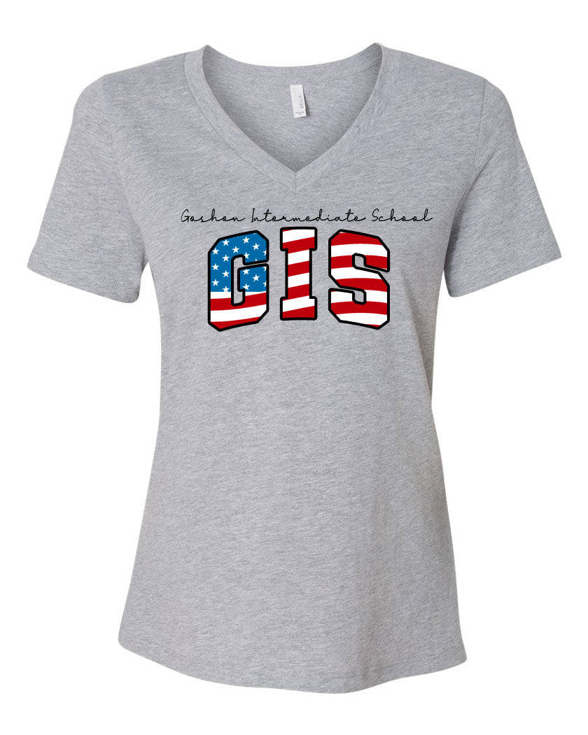 Goshen School V-neck T-Shirt Design 8