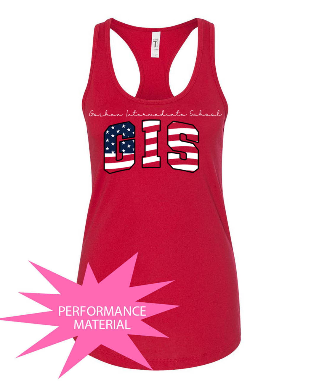 Goshen School Performance Racerback Tank Top Design 8