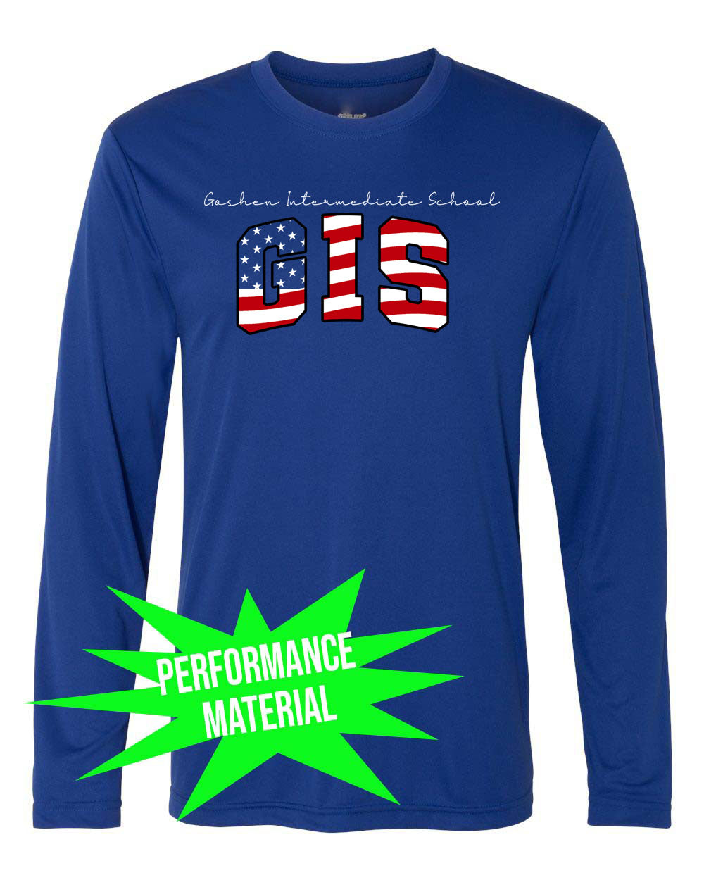 Goshen School Performance Material Long Sleeve Shirt Design 8