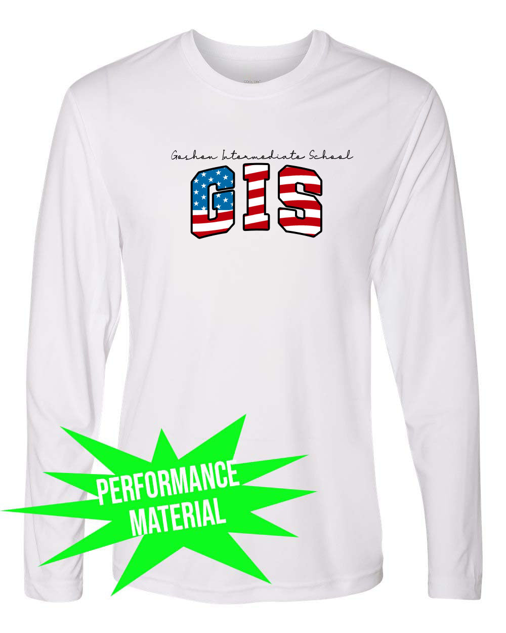 Goshen School Performance Material Long Sleeve Shirt Design 8