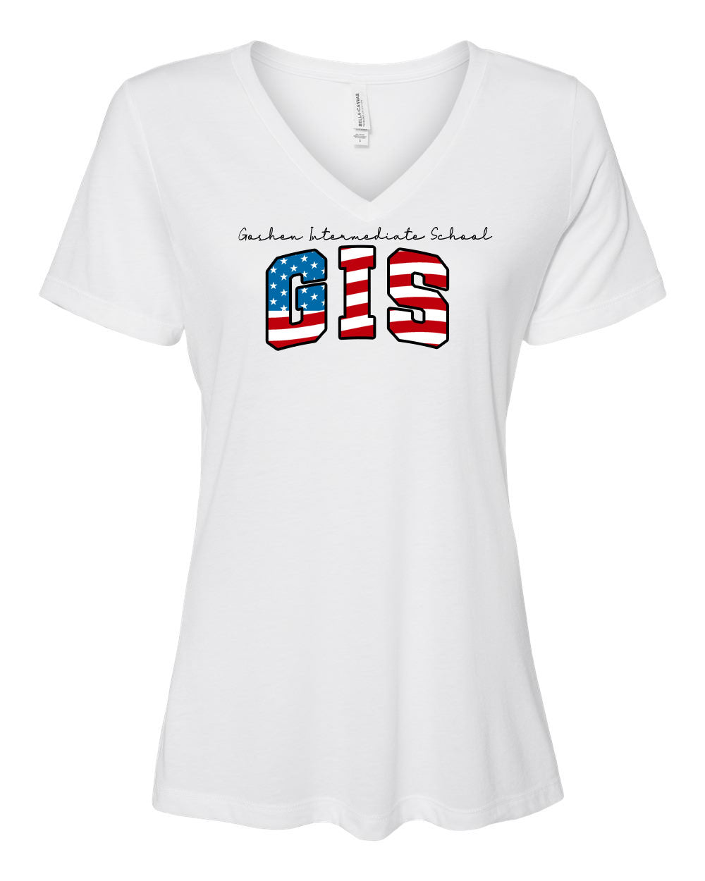 Goshen School V-neck T-Shirt Design 8