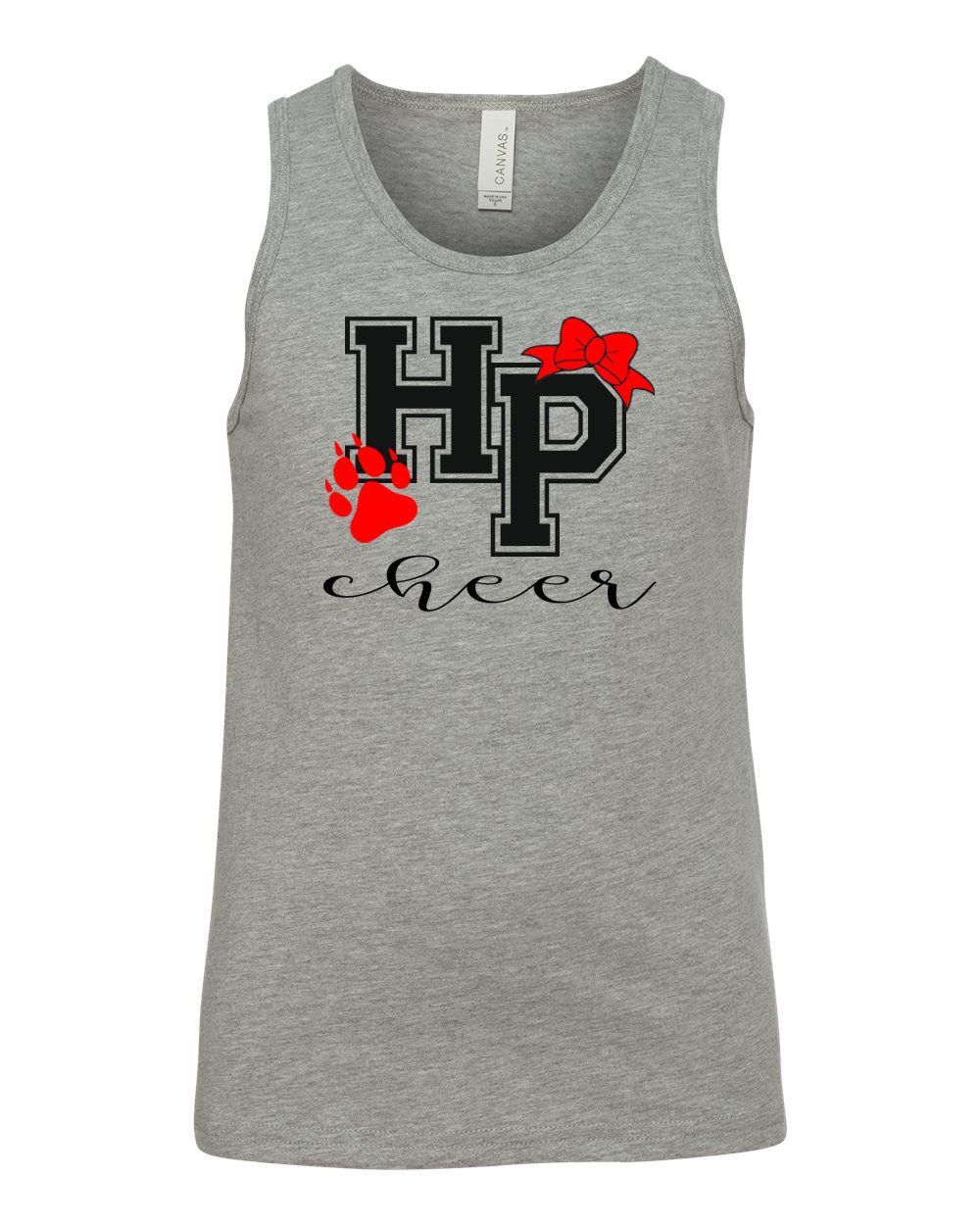 High Point Cheer design 3 Ladies Muscle Tank Top